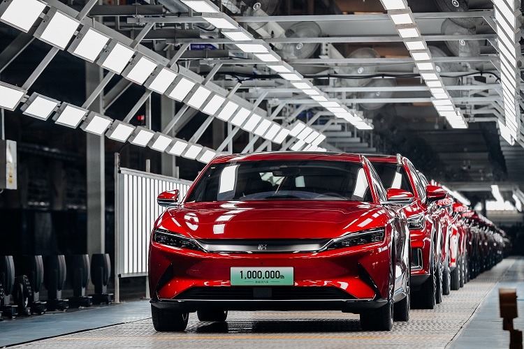  O 1.000.000º – o automóvel elétrico da BYD é produzido