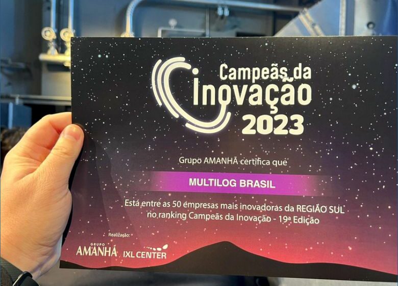  Multilog é premiada no ranking das Campeãs da Inovação