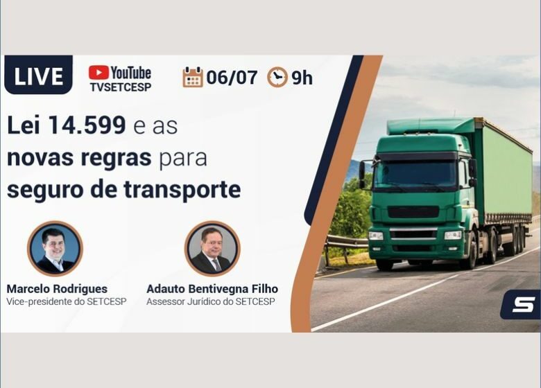  SETCESP realizará live sobre as novas regras do seguro de transporte