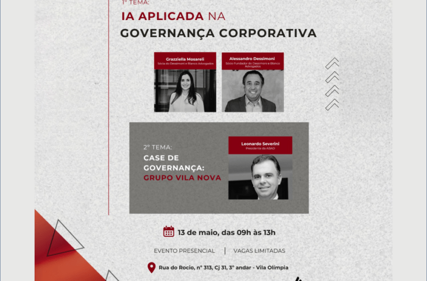 IA e governança corporativa em debate na DBA